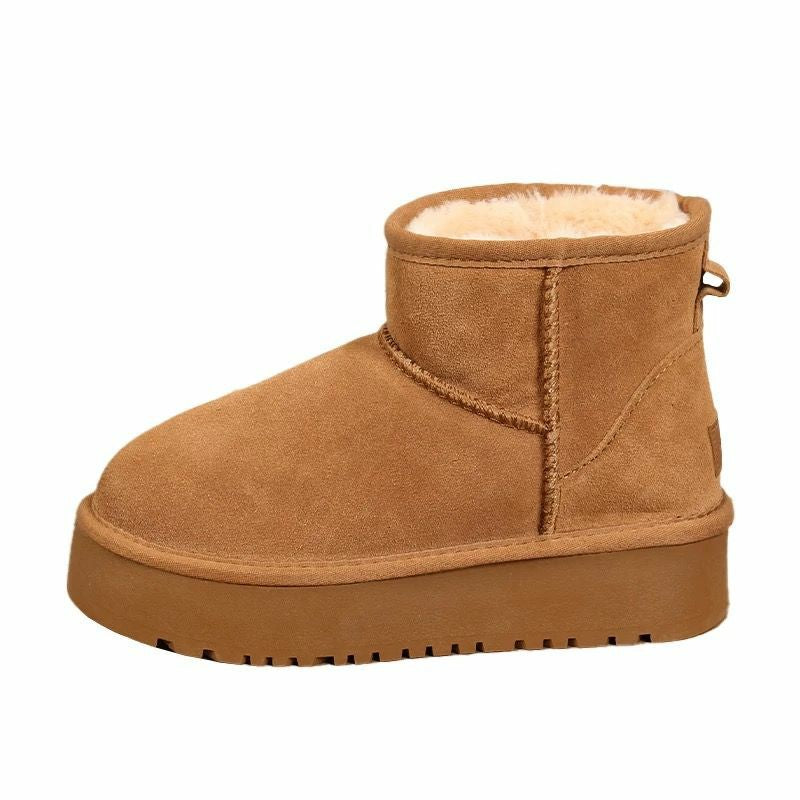 Biege Suede Boot