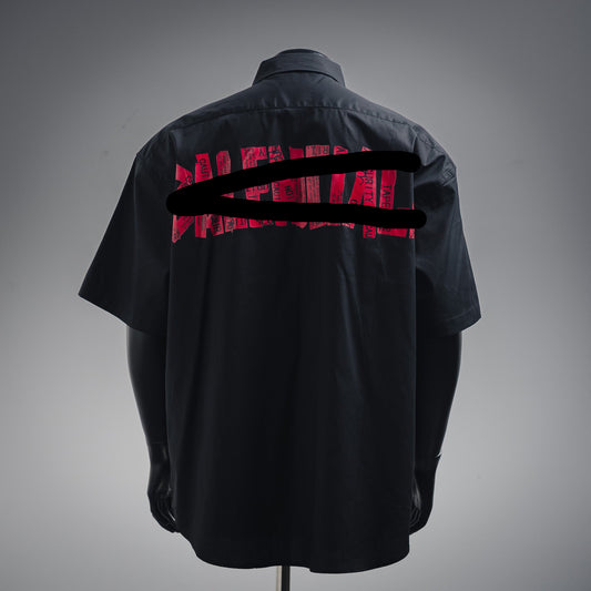 B L N Red Text Polo